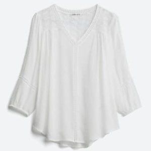 Crochet Top - Size Medium - White